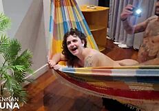 I moan watching my husband and friends in a big ass brazilian foursome, feeling the taboo excitement.