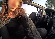 Convince a Stranger to Feel My Wet Pussy Outdoors!