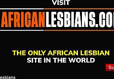 African winter nights heat up with steamy lesbian pussy eating.