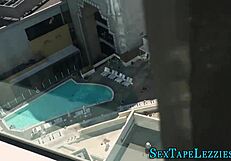 Bold real teen 18+ intensely licking in POV with small tits and red hair