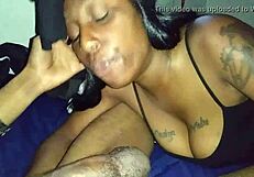 Sloppy Ebony Deepthroat Gagging On Wet Cock?