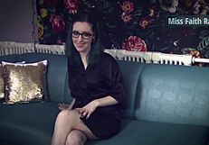 teasing slave tasks by miss faith rae with femdom striptease