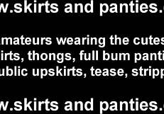 wearing cheerleader skirt for you