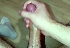 Man, just watch me stroke and cum hard in this solo session!