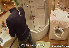 Teen Christina In Glasses Gets Fucked After Blowjob