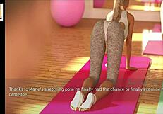 Wife and stepmother with big tits in erotic hentai scene