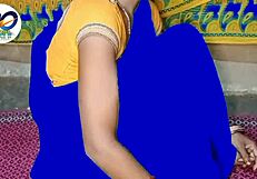 Indian amateur lifts saree