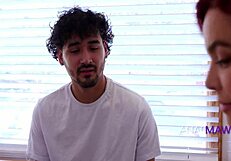 Broke Stepmom Offers Stepson Tight Anal for Christmas Surprise