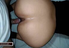 Mexican Teen Brunette with Big Ass Moans During Hardcore Doggystyle Pounding in College