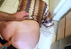 Stepmom fucks stepson after he falls to help him up.