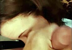 French amateur in black leather pants rims and doggystyles passionately