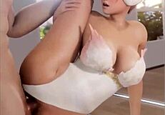 kidkudi dances and strips in solo cartoon hentai