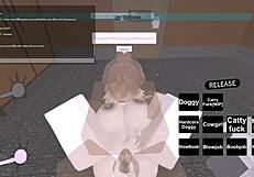 Roblox porn with big black cock and cowgirl riding