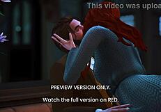 3D animated hentai with a black lily, naughty sex scenes