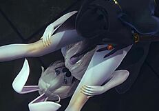 Want to see femboys in hard threesome sex?