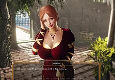 Curvy Anime Queen Fucked While Hot Warrior Fingers Herself in Outfit