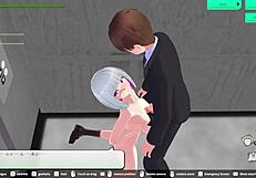 loop train h-game elevator scene