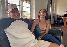 I Fuck My Friend's Wife Quickie Blowjob While He's Away!