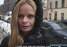 casting newbie intensely rides cock in doggystyle