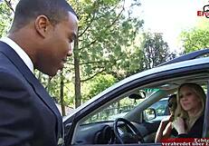 Busty British MILF Brunette Slut Takes Interracial Monster Cock Facial