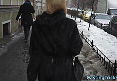 casting newbie intensely rides cock in doggystyle