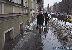 casting newbie intensely rides cock in doggystyle