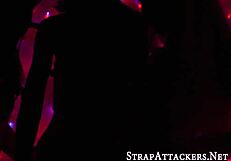 Lingerie Lesbians RIMMING Assfucking Kinky Choking Deepthroat Strapon Stockings