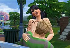 Is this public slut ready for outdoor games?