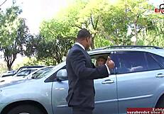 Busty British MILF Brunette Slut Takes Interracial Monster Cock Facial