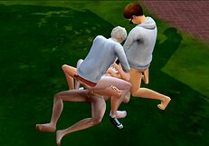 Is this public slut ready for outdoor games?