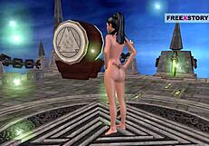 An animate cartoon porn video of an indian teen 18+ girl giving sexy positions