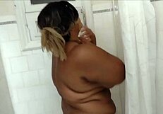 hey, i walked in on my stepmom in the shower, got hard, and screwed her big pussy