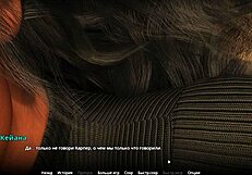 Blonde and ebony characters in pretty mother-in-law scenario with slaps in gameplay part 44