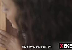 Beautiful stepsister with a nice ass seduces her Peruvian man in this hot scene