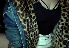 I can't stop shaking my big ass and thrusting into this Spanish big tits babe Maria, holding her panty in mouth during climax