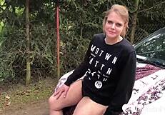 Outdoor seduction makes my pussy horny