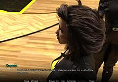 Blonde and ebony characters in pretty mother-in-law scenario with slaps in gameplay part 44