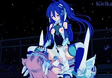 Tsubasa, Kanade, and Maria in Symphogear hentai