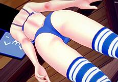 Tv Woman Removes Bikini to Fuck on Bed