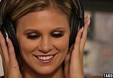 Girlfriend gets fucked with strapon in wet pussy