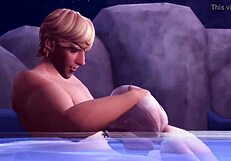 elsa and kristoff engage in public sex in the wild, featuring blowjobs and licking in 3d hentai
