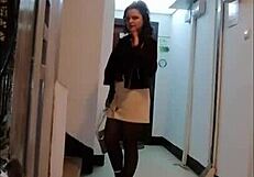 Femdom In Leather Catsuit