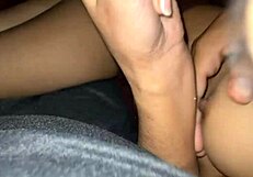 In winter hot sexy bhabhi fucks in quilt with anal