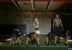 sexy black teen 18+ says, 'i'm undressing for this tough gym workout, watch my athletic ass'