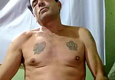 C�lio Borba teases with his big cock sensually