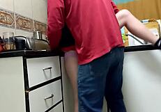 My best friend has sex with my wife in the kitchen