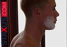 Hot Stepbrother Shaves and Fucks in Bathroom