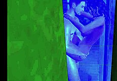 Neighbor Got Us On Cam While At The Shower!