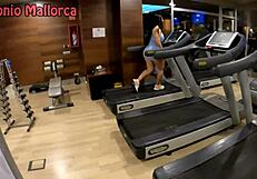 huge ass brazilian slut takes monster cock doggystyle in gym