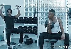 Mateo fernandez and zario travez fuck bareback in the gym